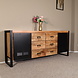 Lizzely Garden & Living Dressoir mangohout Jazzy bruin industrieel 180x85cm