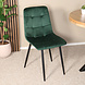 Lizzely Garden & Living Eetkamerstoel Catoo donkergroen velvet eetstoel Lizzely Garden & Living Eetkamerstoel Catoo donkergroen velvet eetstoel