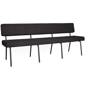 Lizzely Garden & Living Eetkamerbank Wendy 200cm zwart stof