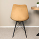 Lizzely Garden & Living Eetkamerstoel Viga bruin velvet eetstoel
