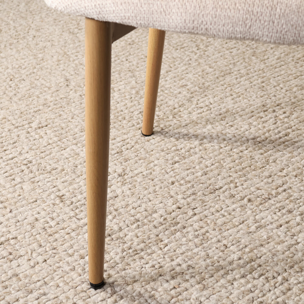 Eetkamerstoel Reika lichtbruin Japandi beige eetstoel