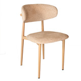 Lizzely Garden & Living Eetkamerstoel Reika lichtbruin Japandi bruin