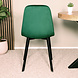 Lizzely Garden & Living Eetkamerstoel Simpy donkergroen velvet eetstoel