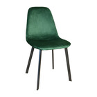 Eetkamerstoel Simpy donkergroen velvet eetstoel