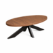 Lizzely Garden & Living Salontafel ovaal melamine bruin Denzel 120cm