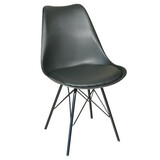 Lizzely Garden & Living Eetkamerstoel Avy met zitvulling zwart eetstoel