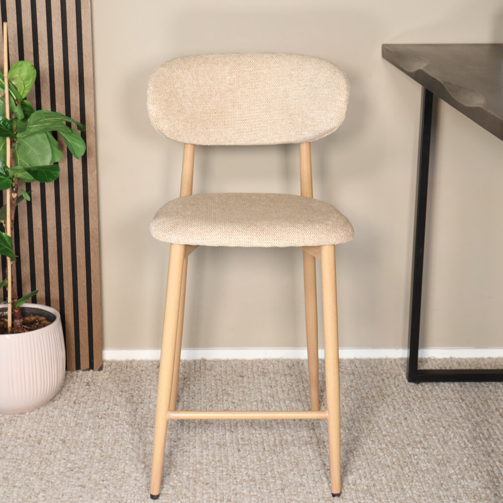 Barkruk Japandi bruin Reika lichtbruin Barkruk Japandi bruin Reika lichtbruin