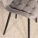 Lizzely Garden & Living Eetkamerstoel De Vince grijs velvet eetstoel