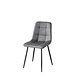 Lizzely Garden & Living Eetkamerstoel Catoo antraciet kunstleder eetstoel