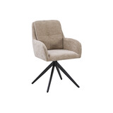 Lizzely Garden & Living Eetkamerstoel draaibaar Lieve taupe draaibare eetstoel