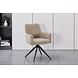 Lizzely Garden & Living Eetkamerstoel draaibaar met armleuning Nola taupe