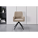 Lizzely Garden & Living Eetkamerstoel draaibaar met armleuning Nola taupe