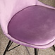 Lizzely Garden & Living Eetkamerstoel Viga paars velvet eetstoel