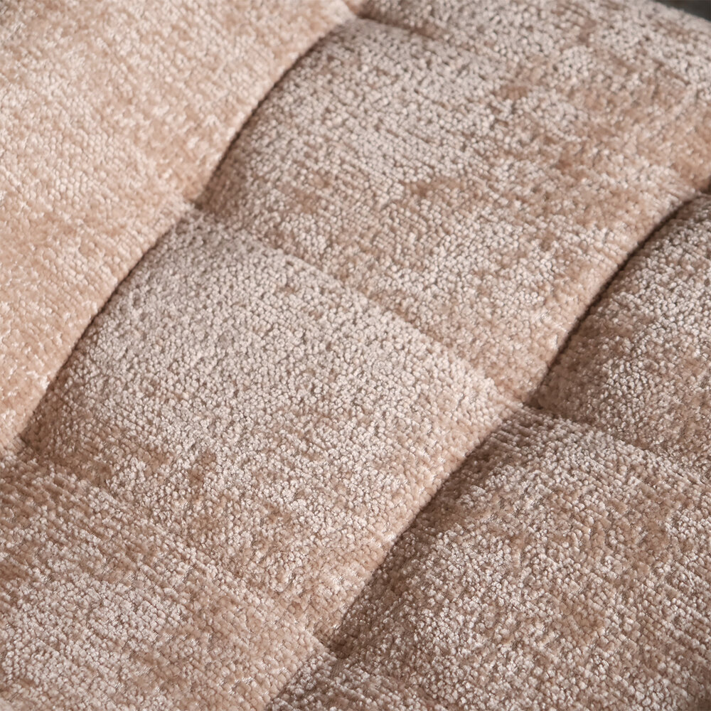 Eetkamerstoel De Vince taupe chenille eetstoel