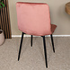 Lizzely Garden & Living Eetkamerstoel Catoo velvet roze eetstoel
