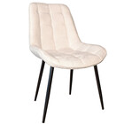 Eetkamerstoel Lynn wit stof eetstoel Eetkamerstoel Lynn wit stof eetstoel