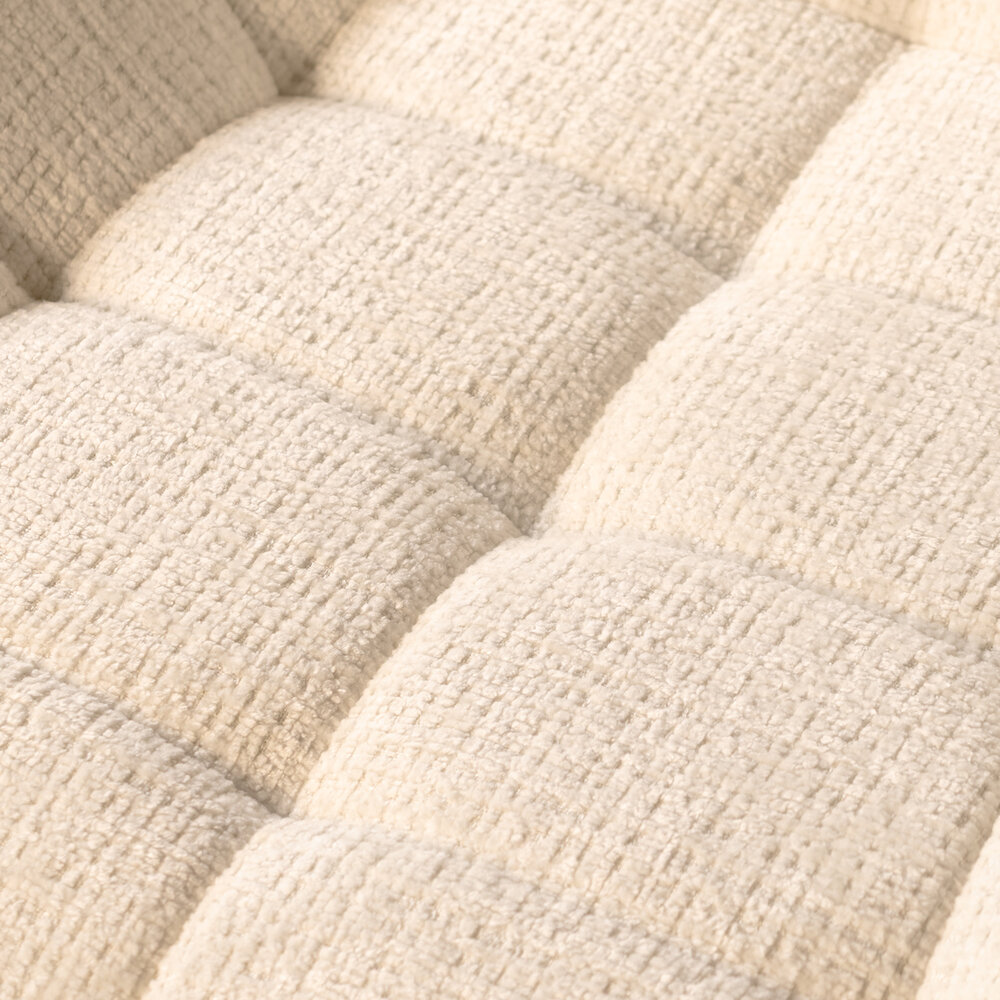 Eetkamerstoel Lynn wit stof eetstoel