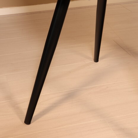 Lizzely Garden & Living Eetkamerstoel met armleuning Darcio roze velvet eetstoel