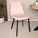 Lizzely Garden & Living Eetkamerstoel Simpy lichtroze velvet eetstoel