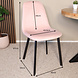 Lizzely Garden & Living Eetkamerstoel Simpy lichtroze velvet eetstoel