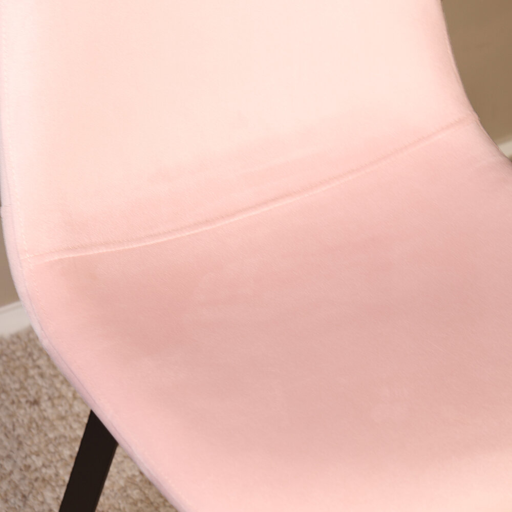 Eetkamerstoel Simpy lichtroze velvet eetstoel