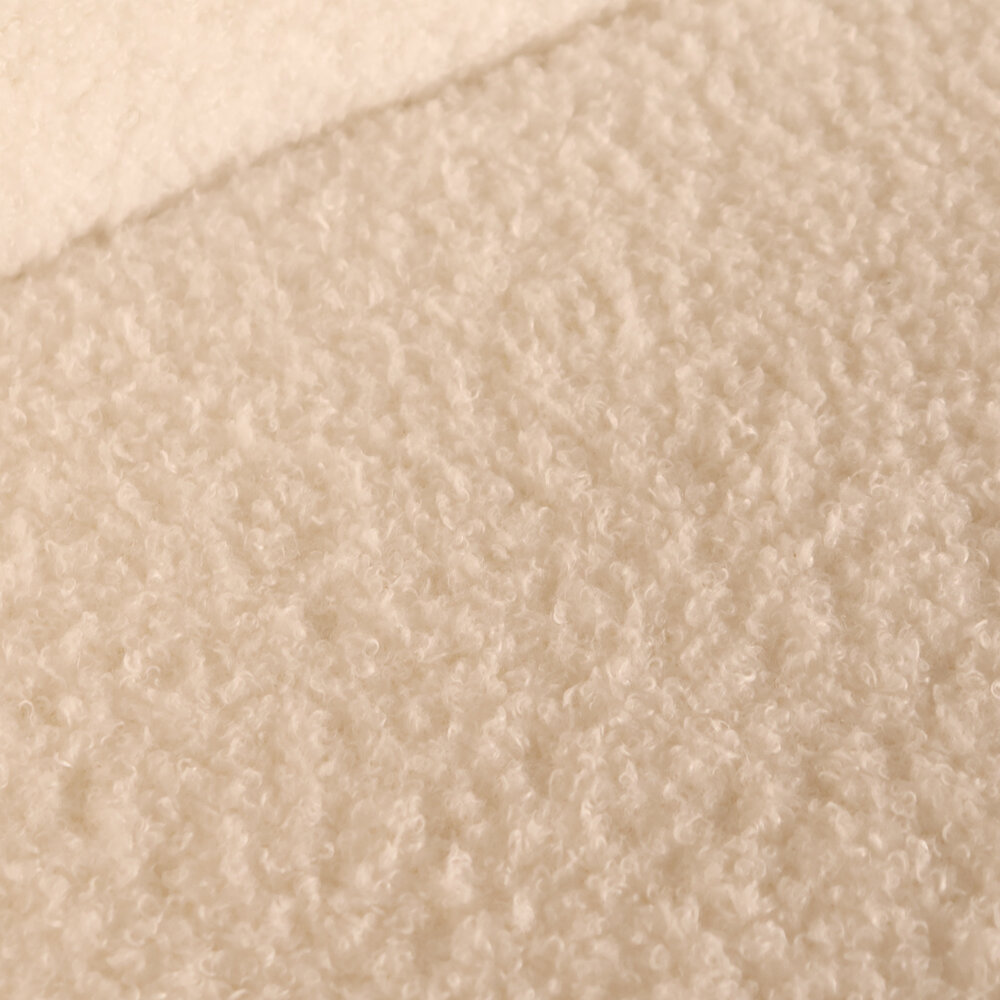 Eetkamerstoel met armleuning Yurgan teddy gebroken wit eetstoel