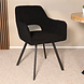 Lizzely Garden & Living Eetkamerstoel Joeri zwart teddy eetstoel design