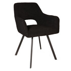 Eetkamerstoel Joeri zwart teddy eetstoel design