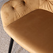 Lizzely Garden & Living Eetkamerstoel met armleuning Paco velvet goud eetstoel