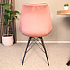Lizzely Garden & Living Eetkamerstoel Viga roze velvet eetstoel
