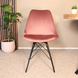 Lizzely Garden & Living Eetkamerstoel Viga roze velvet eetstoel