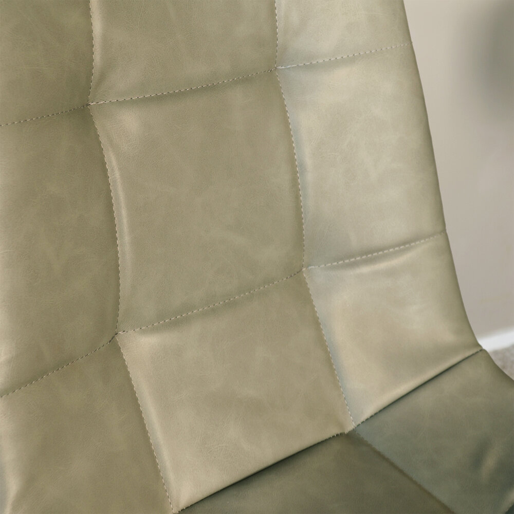 Eetkamerstoel Catoo groen kunstleder eetstoel