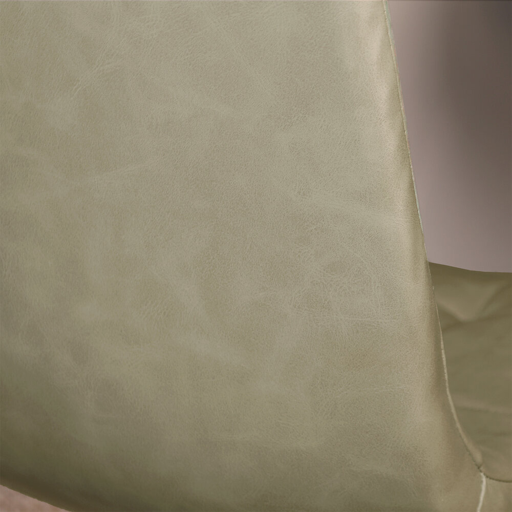 Eetkamerstoel Catoo groen kunstleder eetstoel