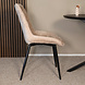 Lizzely Garden & Living Eetkamerstoel De Vince beige chenille eetstoel