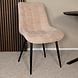 Lizzely Garden & Living Eetkamerstoel De Vince beige chenille eetstoel