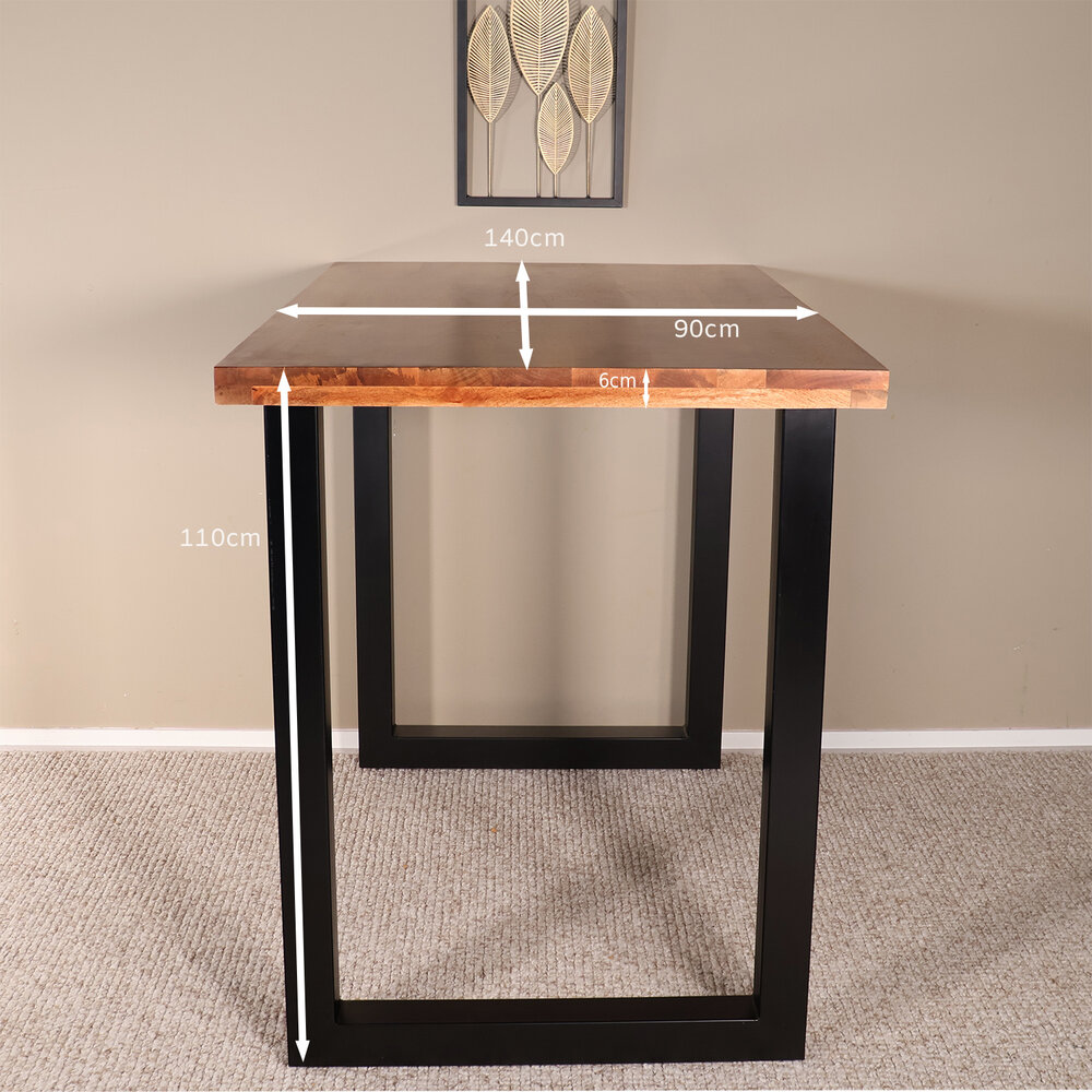 Bartafel Pixie 140cm bruin mangohout Bartafel Pixie 140cm bruin mangohout