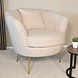 Lizzely Garden & Living Fauteuil zitbank 1 persoons Belle teddy beige