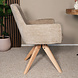 Lizzely Garden & Living Eetkamerstoel draaibaar Gemma taupe draaibare eetstoel