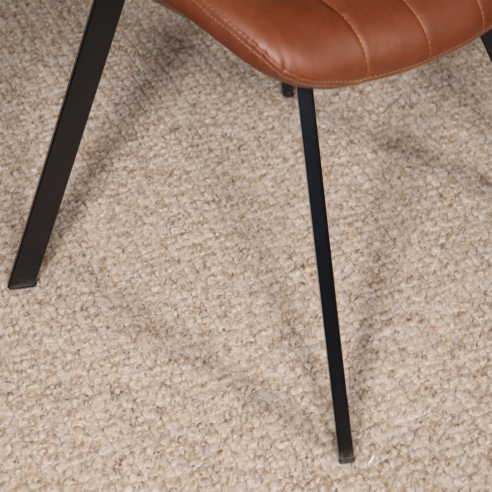 Eetkamerstoel Susta PU cognac kunstleder eetstoel