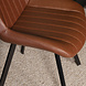 Lizzely Garden & Living Eetkamerstoel Susta PU cognac kunstleder eetstoel