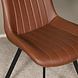 Lizzely Garden & Living Eetkamerstoel Susta PU cognac kunstleder eetstoel