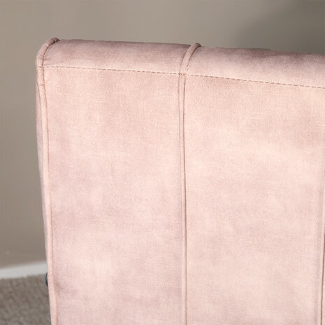 Lizzely Garden & Living Eetkamerstoel met armleuning Indy beige velvet eetstoel