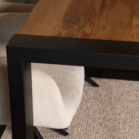 Lizzely Garden & Living Eettafel rechthoekig mangohout Jonas lichtbruin 140cm duurzaam mango tafel eetkamertafel hout Lizzely Garden & Living Eettafel rechthoekig mangohout Jonas lichtbruin 140cm duurzaam mango tafel eetkamertafel hout