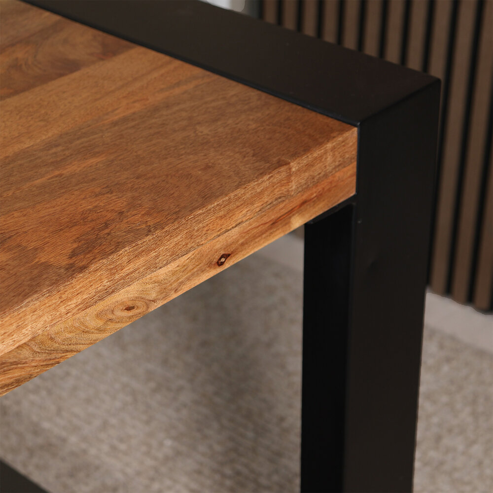 Eettafel rechthoekig mangohout Jonas lichtbruin 140cm duurzaam mango tafel eetkamertafel hout Eettafel rechthoekig mangohout Jonas lichtbruin 140cm duurzaam mango tafel eetkamertafel hout