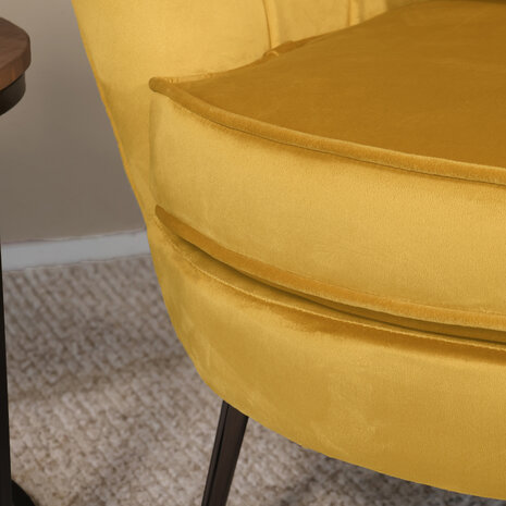 Lizzely Garden & Living Fauteuil zitbank 1 persoons Anna goud Lizzely Garden & Living Fauteuil zitbank 1 persoons Anna goud