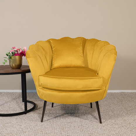 Lizzely Garden & Living Fauteuil zitbank 1 persoons Anna goud Lizzely Garden & Living Fauteuil zitbank 1 persoons Anna goud