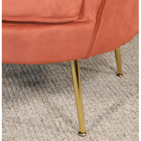 Lizzely Garden & Living Fauteuil zitbank 1 persoons Belle oud roze bankje