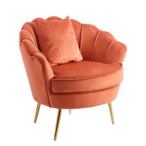 Lizzely Garden & Living Fauteuil zitbank 1 persoons Belle oud roze bankje