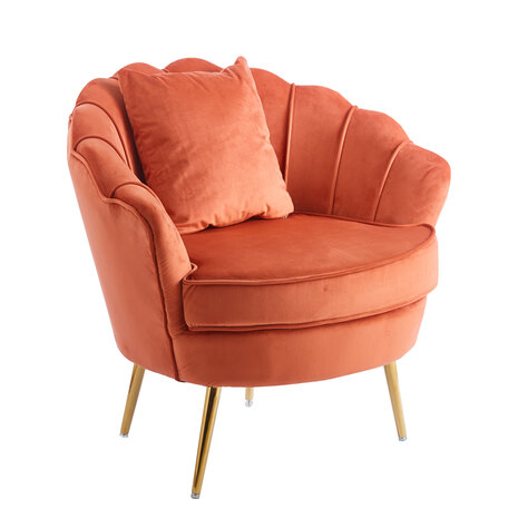 Lizzely Garden & Living Fauteuil zitbank 1 persoons Belle oud roze bankje