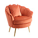 Lizzely Garden & Living Fauteuil zitbank 1 persoons Belle oud roze bankje